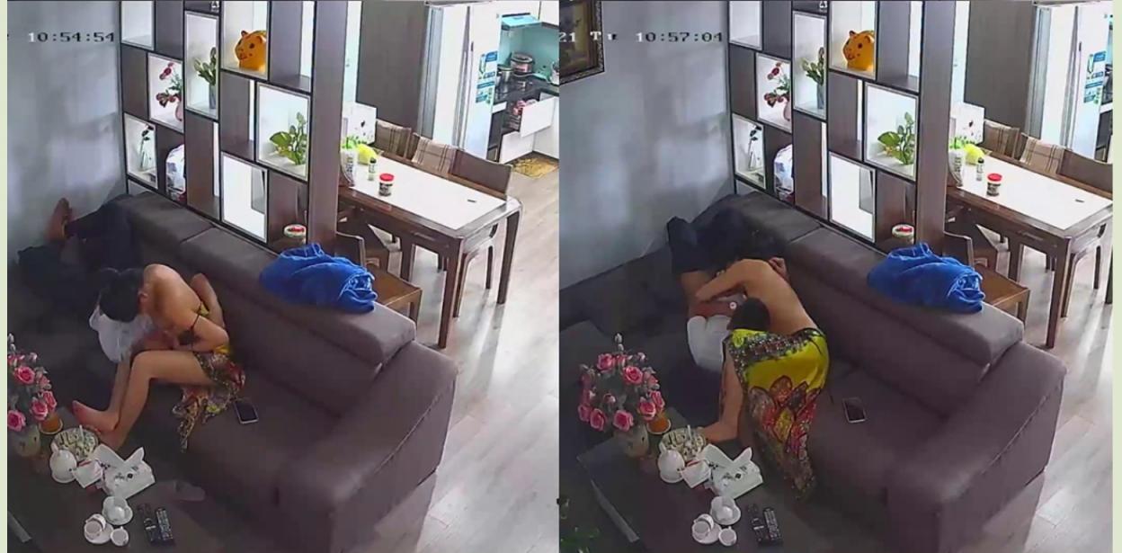 黑客破解家庭网络摄像头偷拍❤️老婆在厨房煮饭过程中被欲火浑身的老公 扒光抱起一顿操