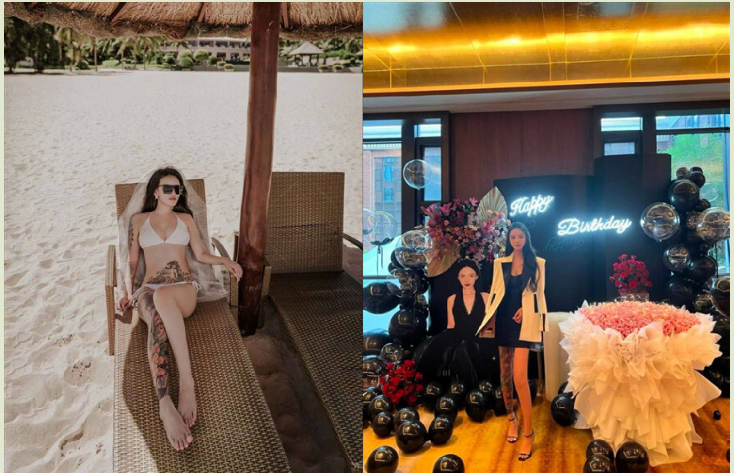 《台W情侣泄密》刺青小网红参加富二代的生日派对❤️被下药迷翻各种道具爆插大黑B