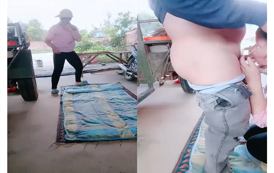 牛人大哥乡下猎艳 勾搭菜地里打Y的大婶 软磨硬泡迷糊中就被500块套路肏穴 缠绵肉体席地而Z