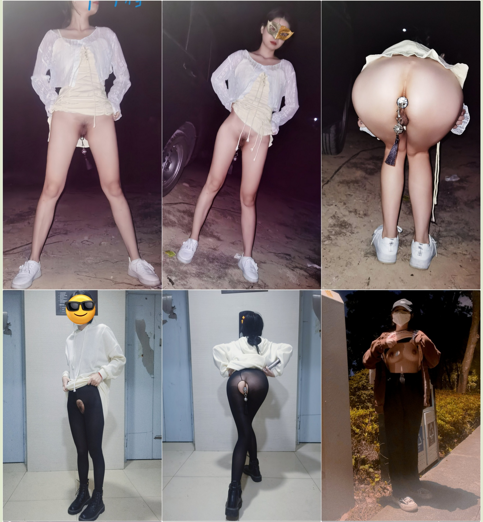 风骚绿帽娇妻『白栀夫妻』大胆露出 绿帽老公开发娇妻勾引单男 单男小娇妻按在床上后入  母狗湿的一塌糊