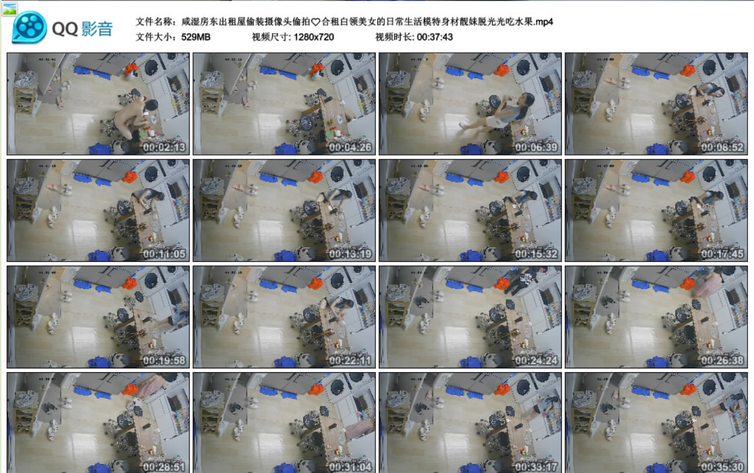 咸湿房东出租屋偷装摄像头偷拍❤️合租白领美女的日常生活模特身材靓妹脱光光吃水果