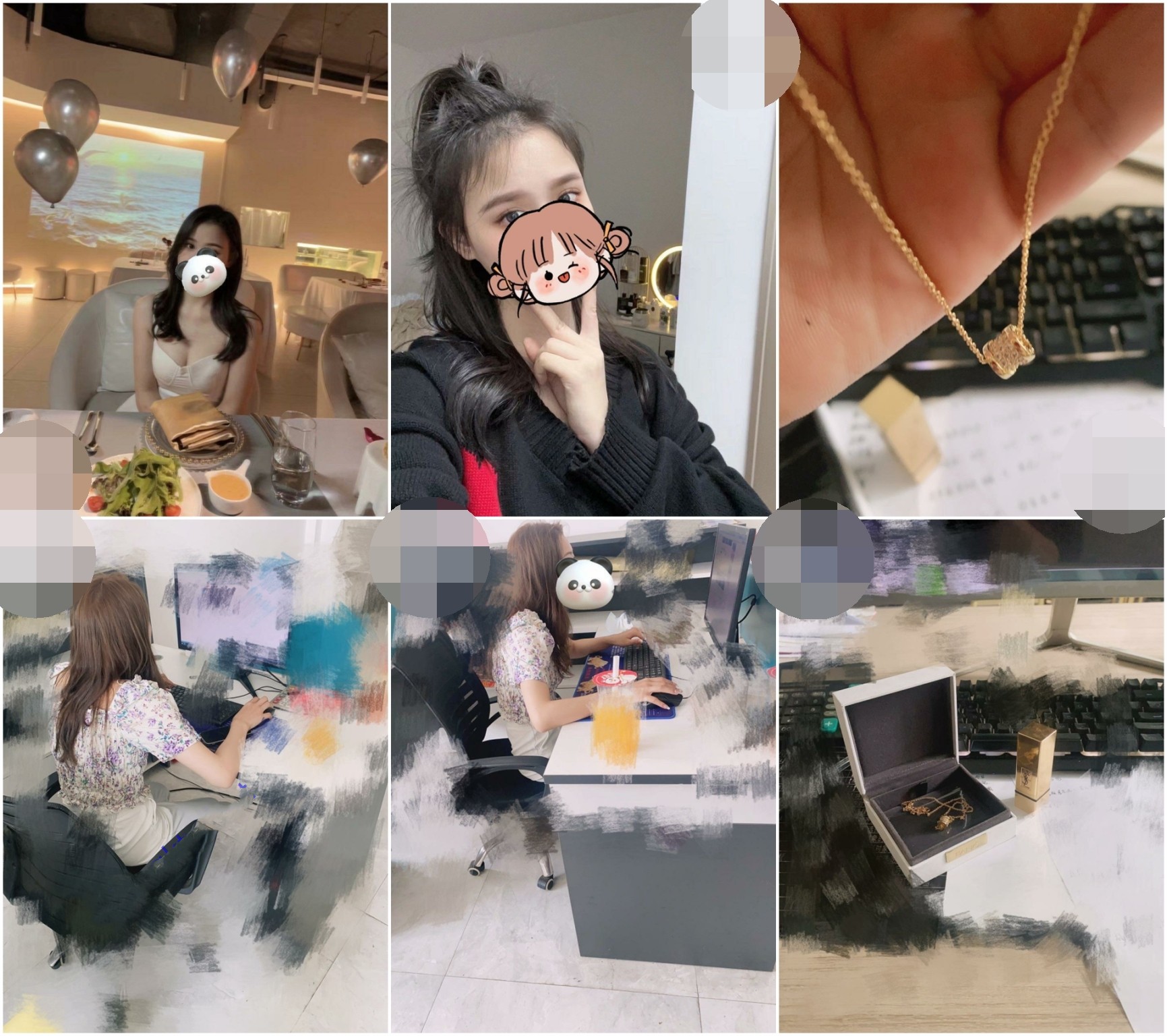 勾引办公室女同事开房,大长腿配上黑丝,69互舔太爽了,附聊天记录和生活照