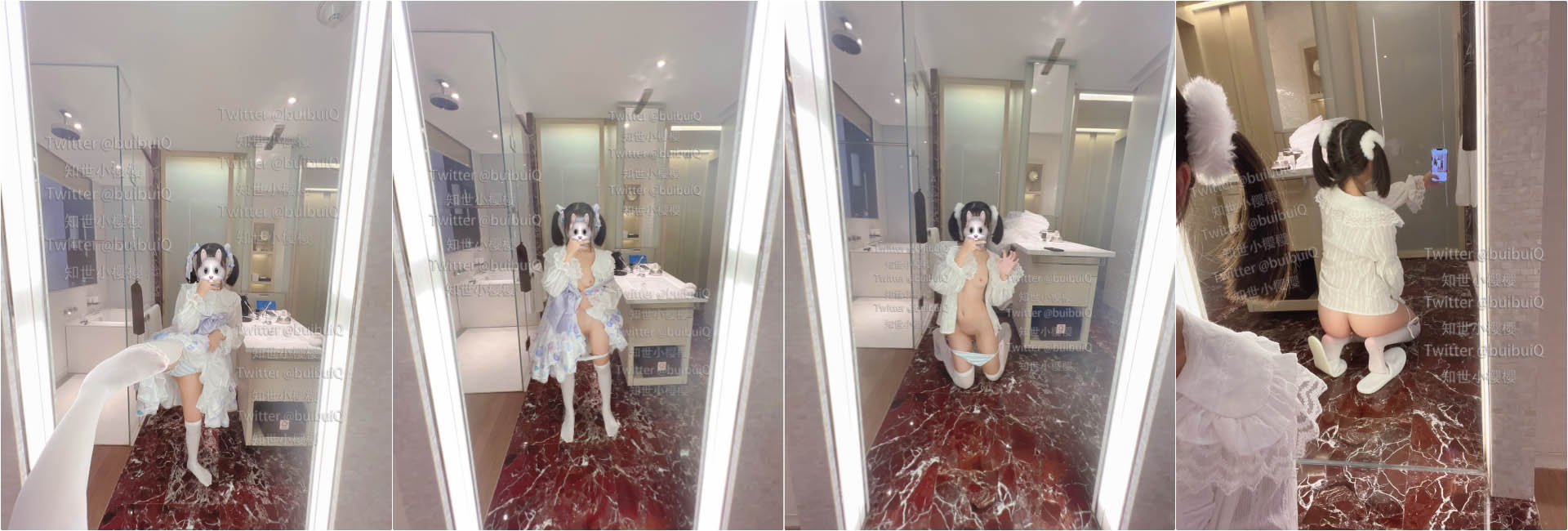 太敏感了一摸小穴穴就喷水水 来个哥哥帮我舔干净好吗？小穴太嫩也没被操过几次⭐可爱又反差的小母狗萝莉