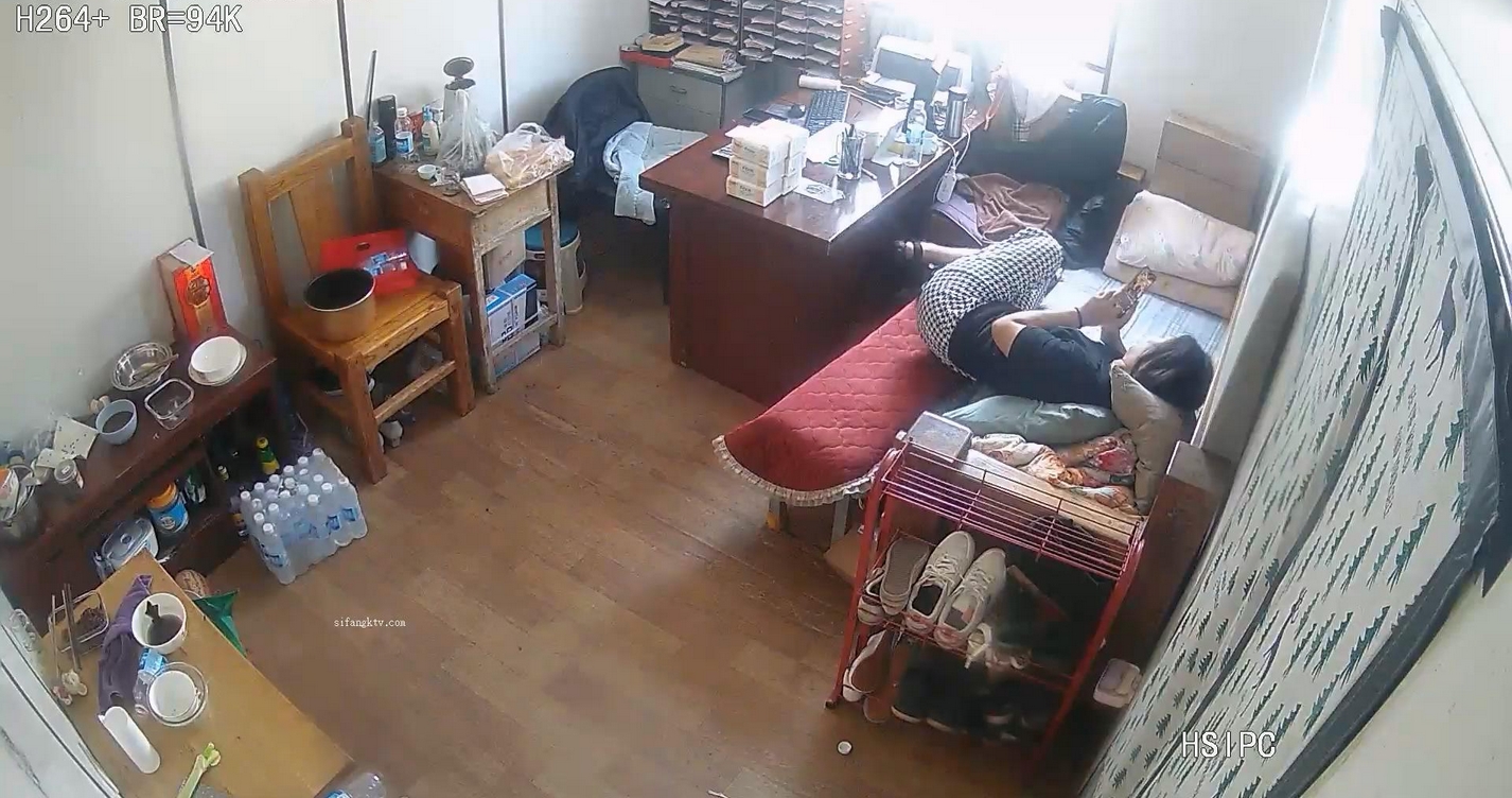 办公楼监控破解 偷窥中年老板和女助理多次在办公室啪啪