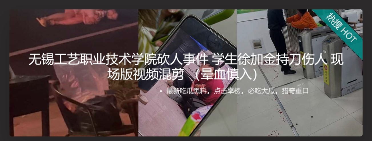 无锡工艺职业技术学院砍人事件11V 学生徐加金持刀伤人 现场版视频混剪