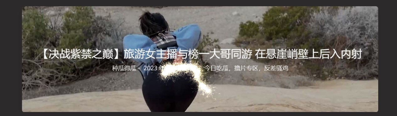 【决战紫禁之巅】旅游女主播与榜一大哥同游 在悬崖峭壁上后入内射