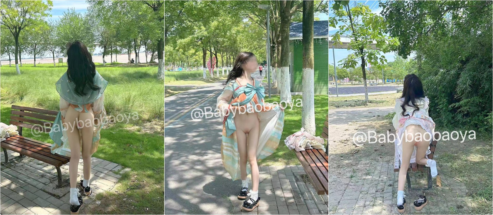 “呜呜，怎么可以在我出去露出的时候被发现然后让我跟他口啊，被后入了，好深啊！”⚡超反差的白嫩小母狗