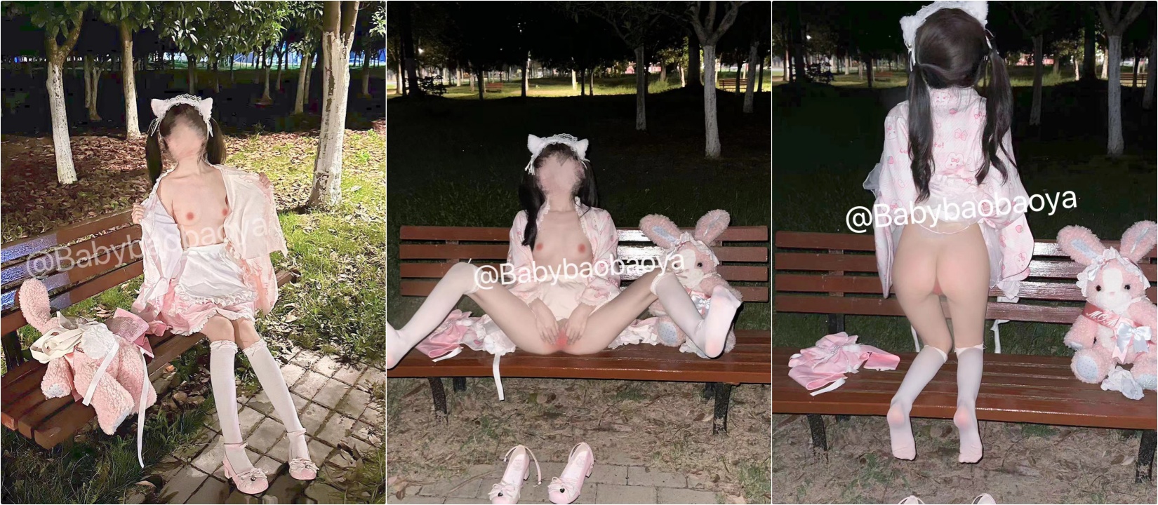 “呜呜，怎么可以在我出去露出的时候被发现然后让我跟他口啊，被后入了，好深啊！”⚡超反差的白嫩小母狗