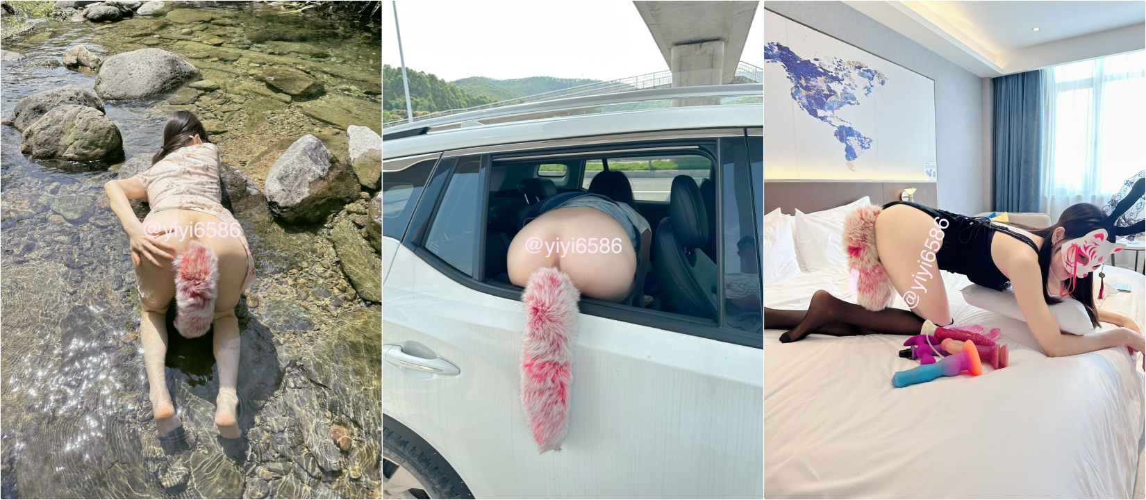 40cm的双头龙竟然被依依整根吞了！你们觉得依依厉害吗？被束博着双洞也被塞满⚡喜欢玩扩张的顶级骚货