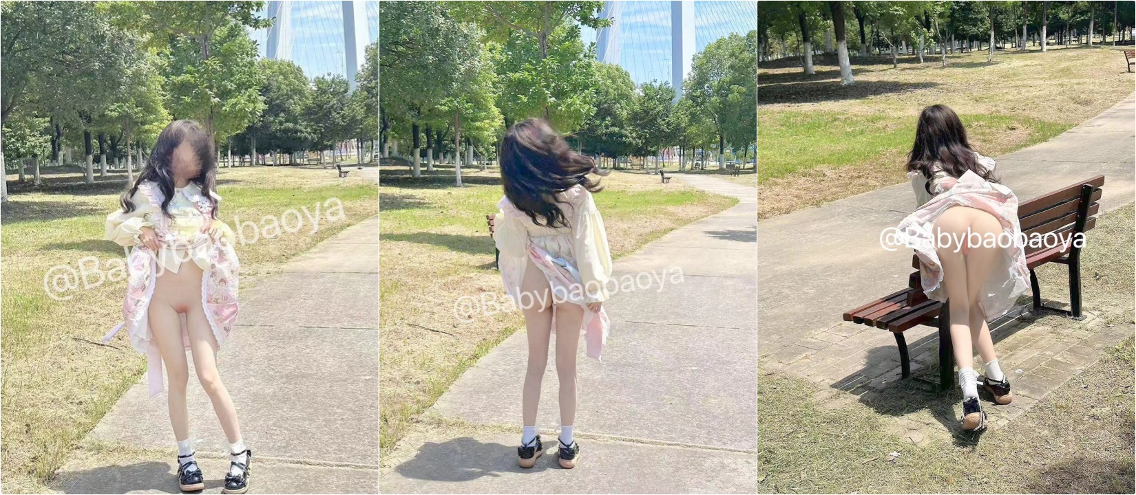 “呜呜，怎么可以在我出去露出的时候被发现然后让我跟他口啊，被后入了，好深啊！”⚡超反差的白嫩小母狗