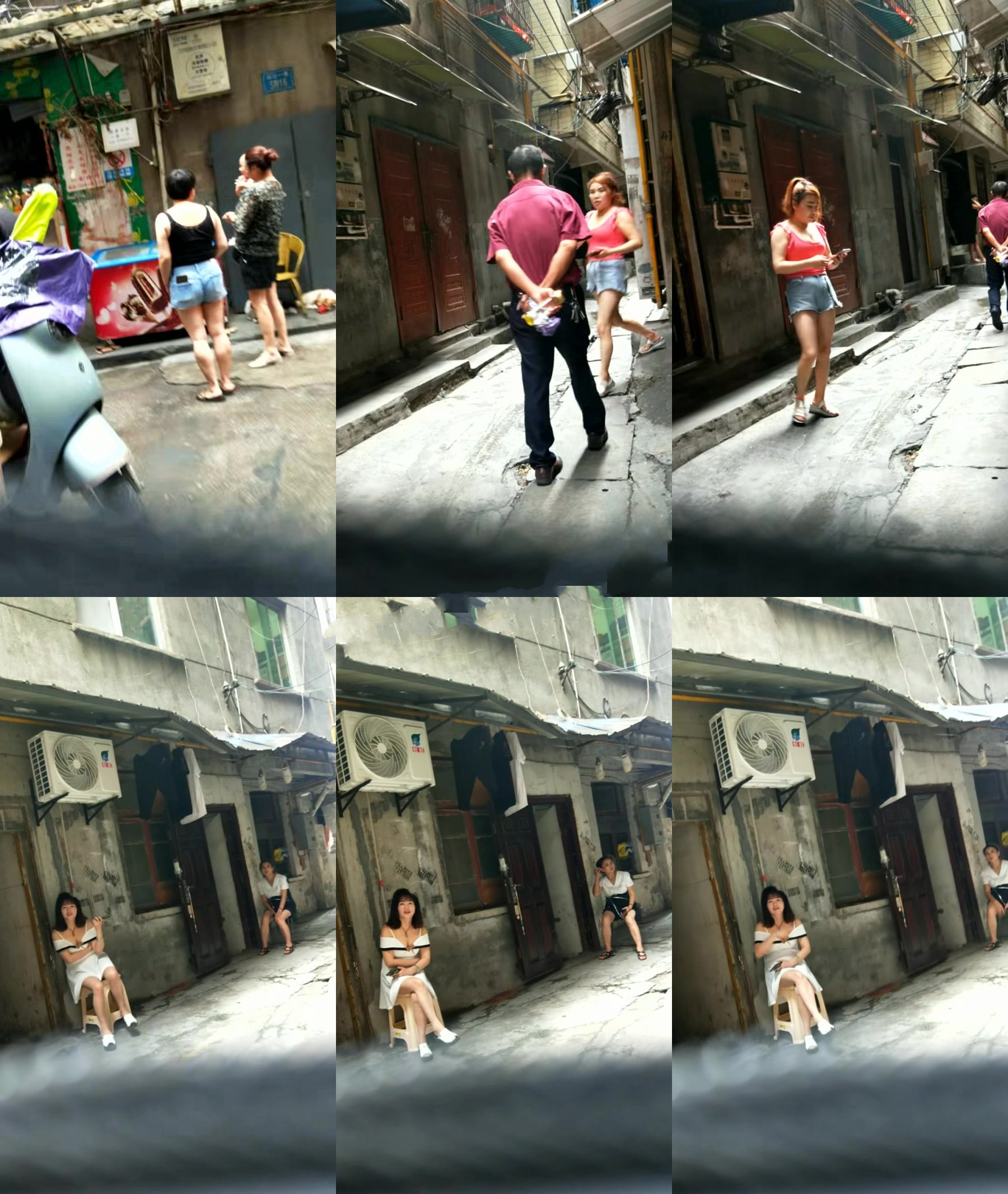 城中村纪实偷拍❤️农村扶贫 寻找巷子里的站街女