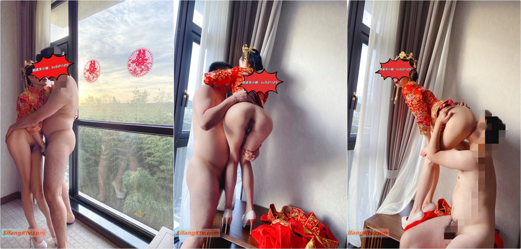 婚纱内射男厕口爆，放尿，制服，露出，反差婊，双飞！骚婊女神兔兔秀禾婚纱完整版