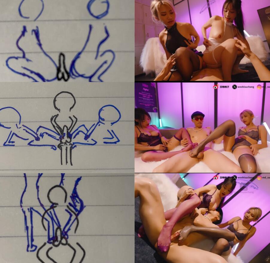 嘻嘻，哀人型性感小女生为了隔壁帅帅大男孩主动出击，超香的~