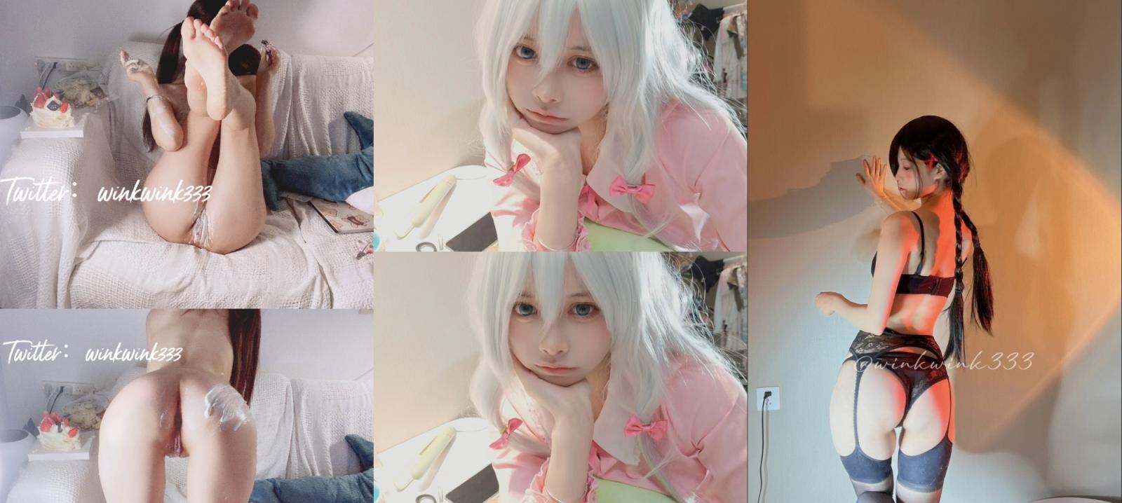 乖巧萝莉风小仙女【wink是可爱的wink】福利视图，道具自慰，被金主啪啪，小母狗属性拉满