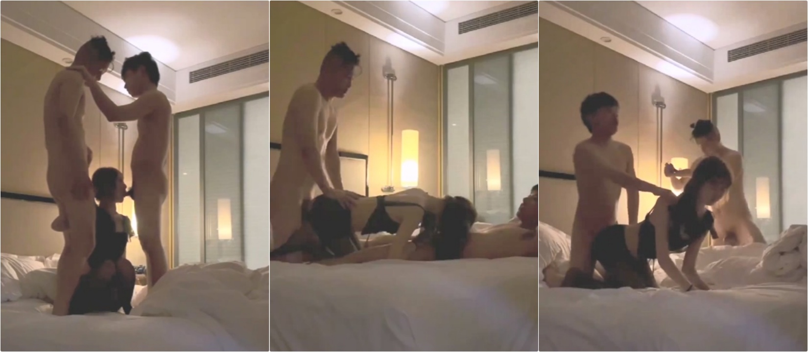 经典的3p姿势，没办法，就是很舒服，要被这好哥俩玩死了，明显看得出都有点肿啦⚡极品气质尤物御姐