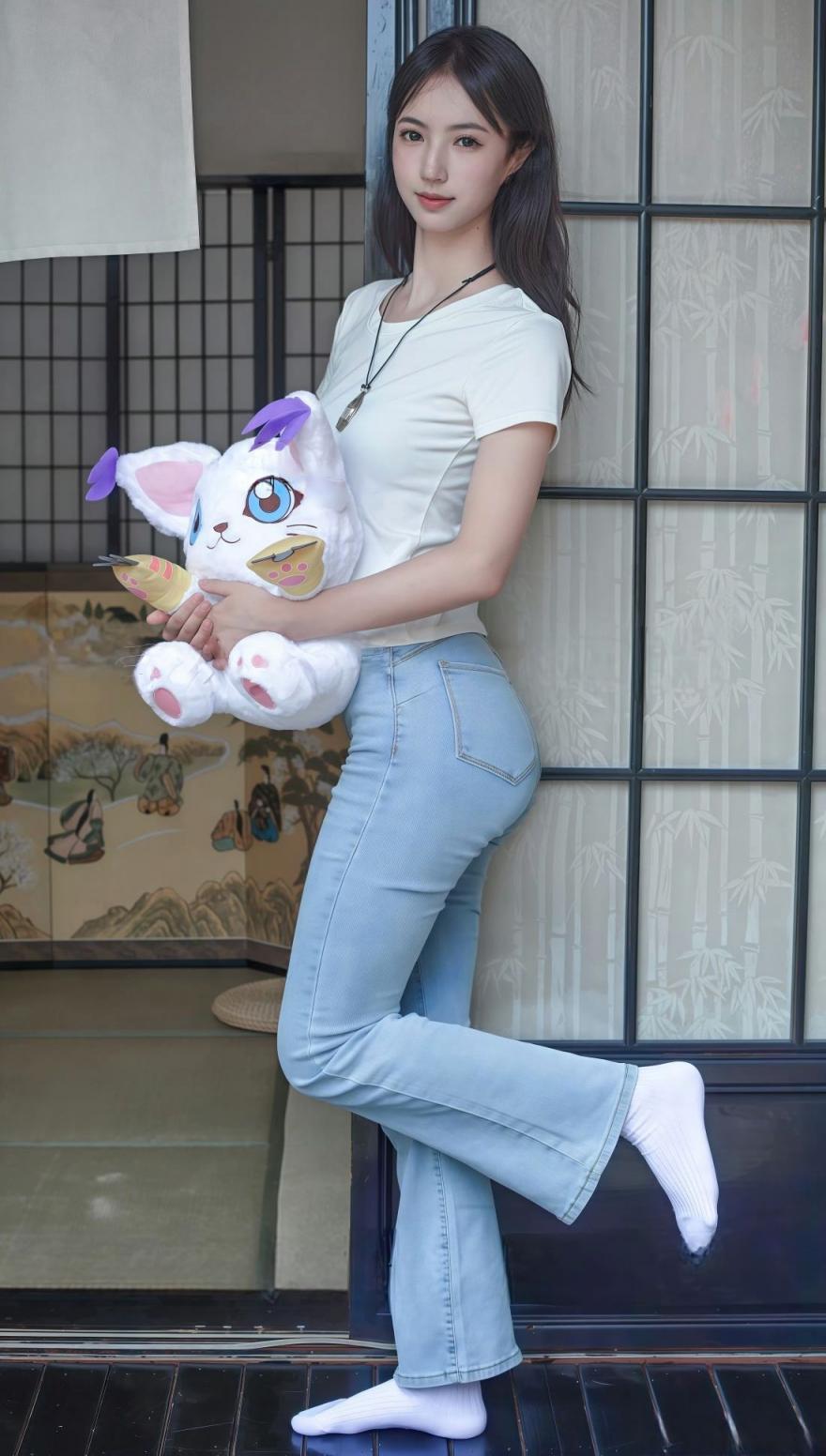 紧身牛仔裤之圆润屁股