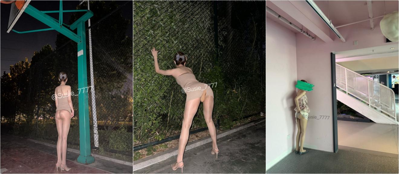 九头身御姐女神 户外调教喷水⚡你以为的端庄高雅的女神私下是什么样子的吗？到处发骚求草的母狗而已