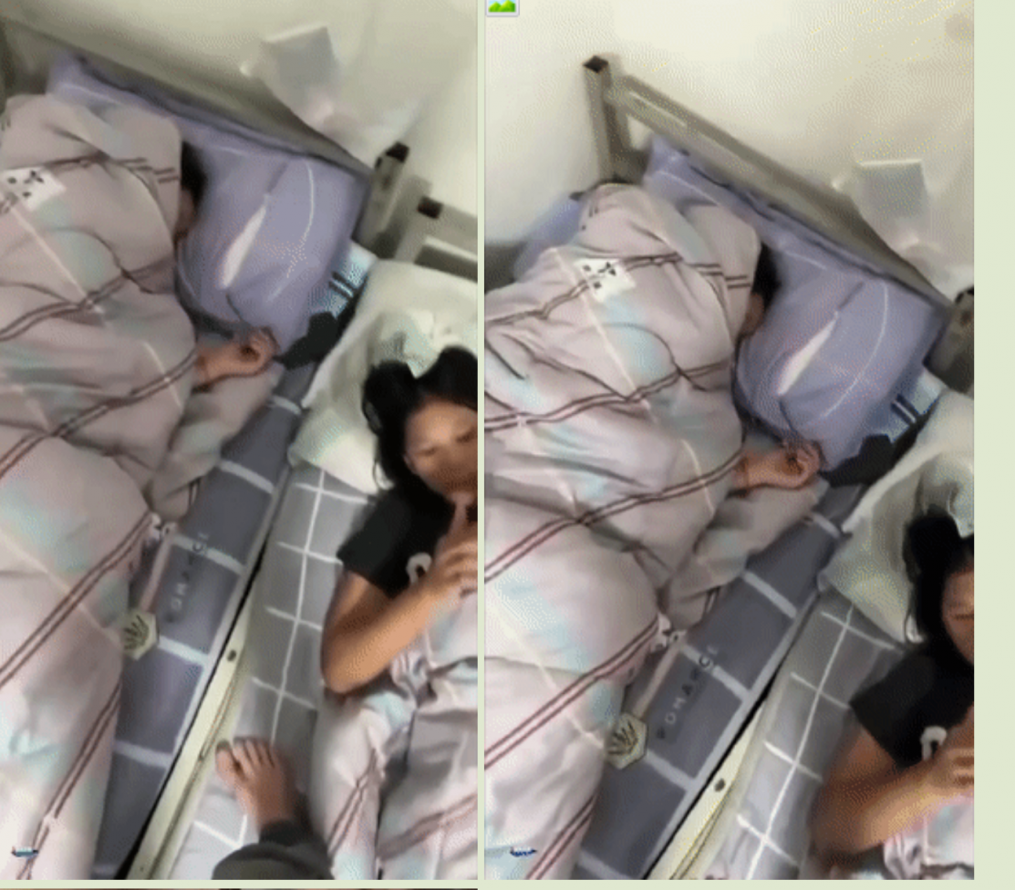 ❤️猎奇❤️女寝内与女友艹逼啪啪啪，好多妹妹在睡觉，趁机与女友来一发，粉嫩的乳头，下铺床上疯狂艹逼！