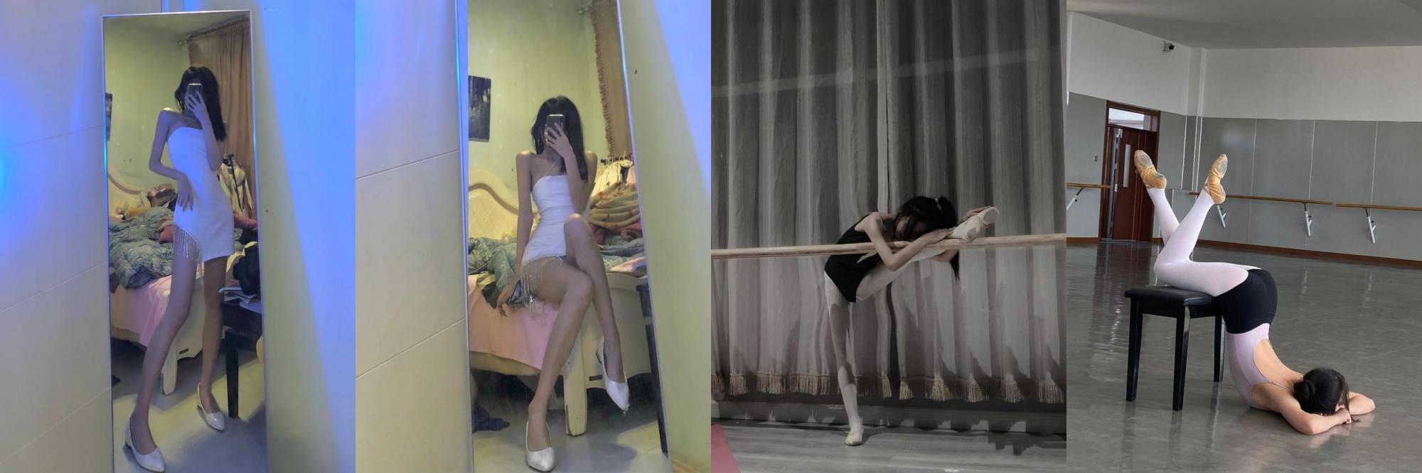 女神级别，性瘾舞蹈专业女大【上戏腐女】推特福利，无毛嫩鲍，各种唯美性爱，被肏到饺子皮外翻，内射中出