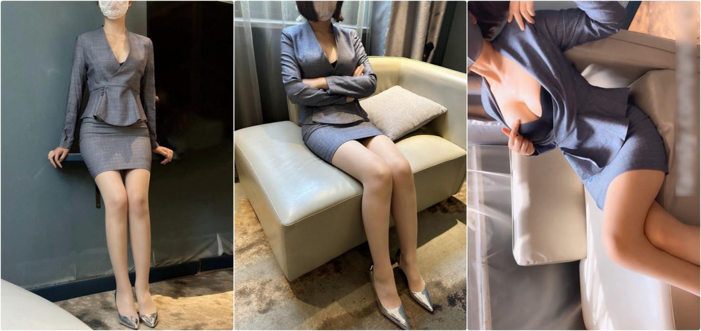 优雅气质尤物御姐女神 灰色LO包臀裙气质白领偷情约炮,喜欢被男人操 自己也喜欢自己这种又乖又淫贱