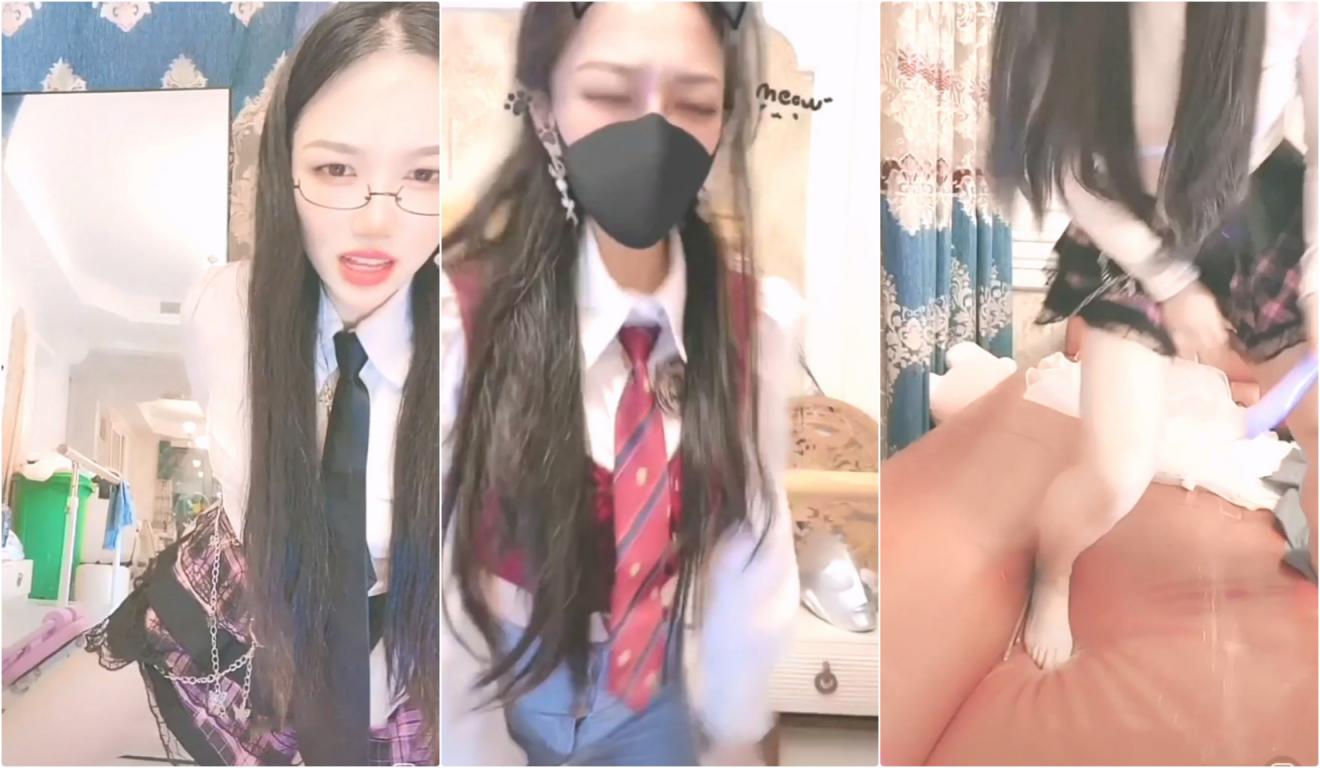 稀有玩法，穿着牛仔裤户外喷尿✅直播间上演喷泉，为什么她这么浪还这么多淫水！表面女神私下是喷水小淫娃！