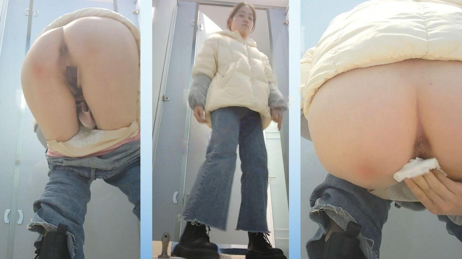 新流出❤️魔手外购新系列高校女厕后拍学妹尿尿其中两个妹子逼毛特别黑