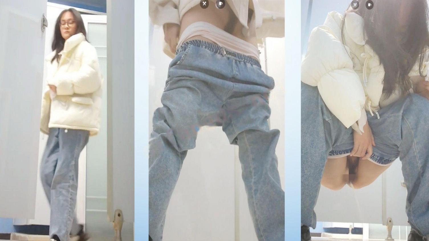 新流出❤️魔手外购新系列高校女厕后拍学妹尿尿其中两个妹子逼毛特别黑