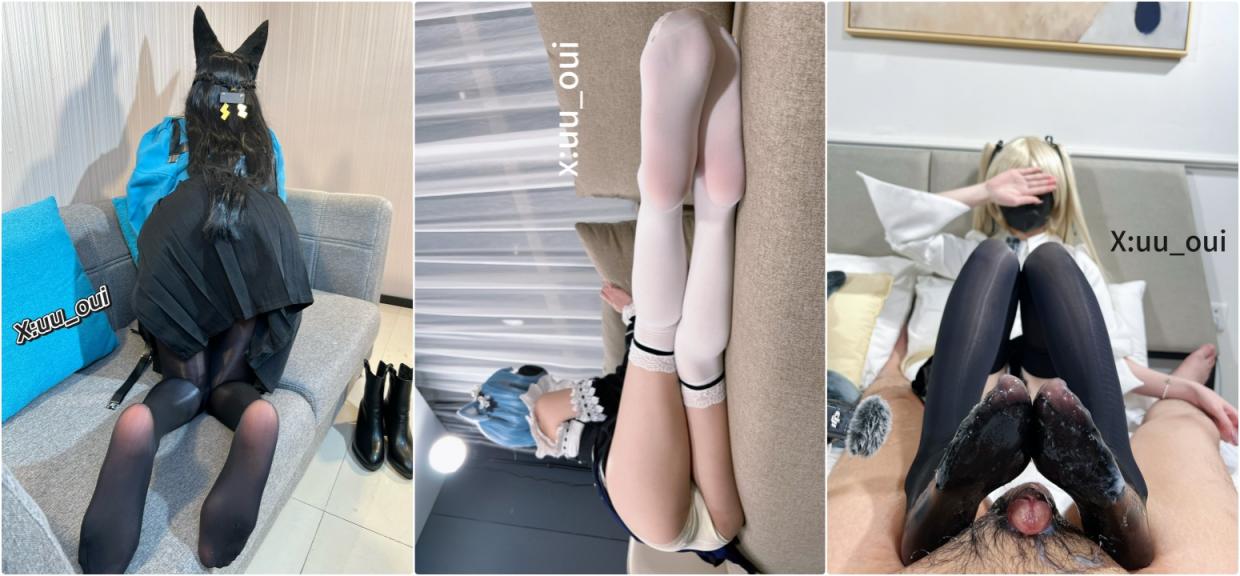 “啊～我想射了 我可以射在穹妹的黑丝脚上吗”✅清纯小可爱『uui』黑丝嫩脚丫摩擦龟头【丝袜足交】