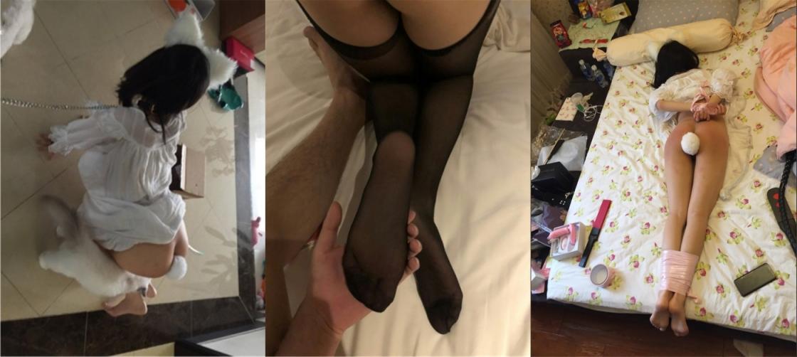 表里不一长腿美女与男友日常性爱自拍流出，阴毛浓密，一看就是骚婊