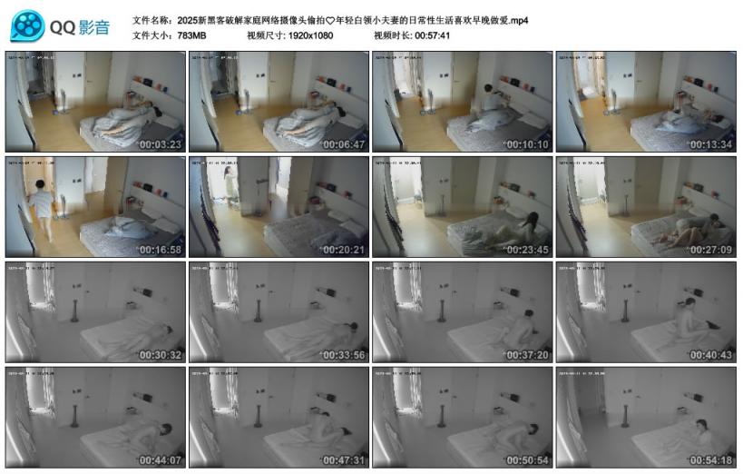 新黑客破解家庭网络摄像头偷拍❤️年轻白领小夫妻的日常性生活喜欢早晚做爱