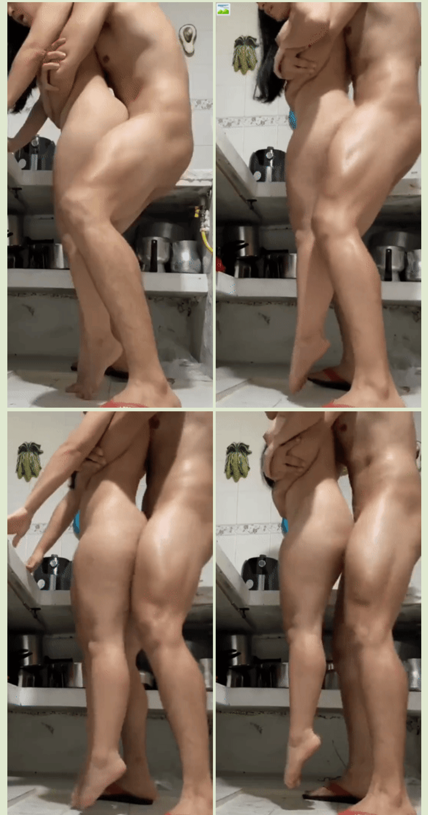 ✨猛男艹逼猛男抱着一个娇小妹子一顿狂艹，直接离地后入猛艹，简直太牛逼了！