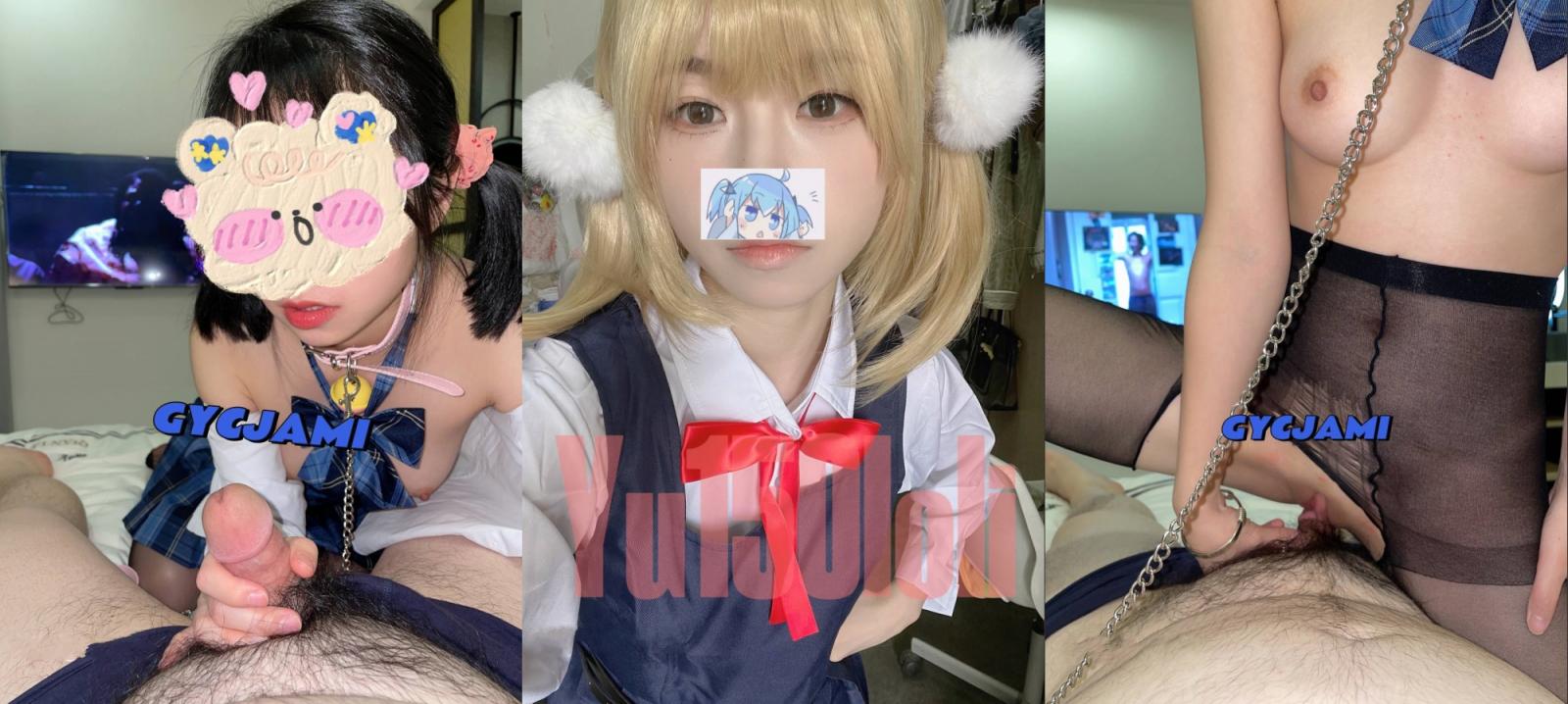 【制服嫩妹控必备】人形小母狗,清纯萝莉女奴玉宝涩涩Yu150loli性爱群P自慰,花样多