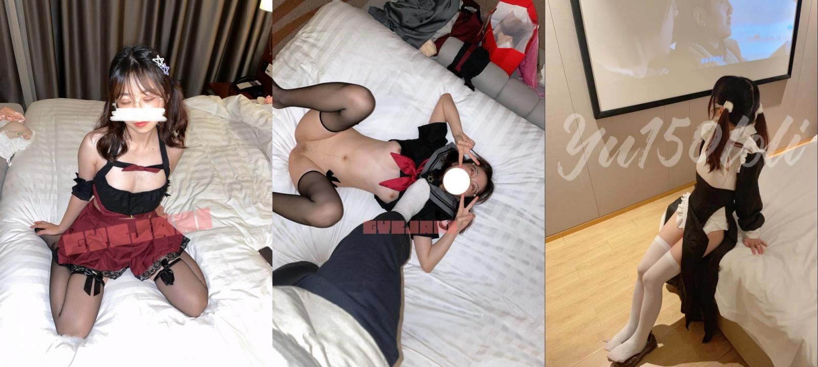 【制服嫩妹控必备】，人形小母狗，清纯萝莉女奴玉宝涩涩Yu150loli，性爱群P自慰，花样多