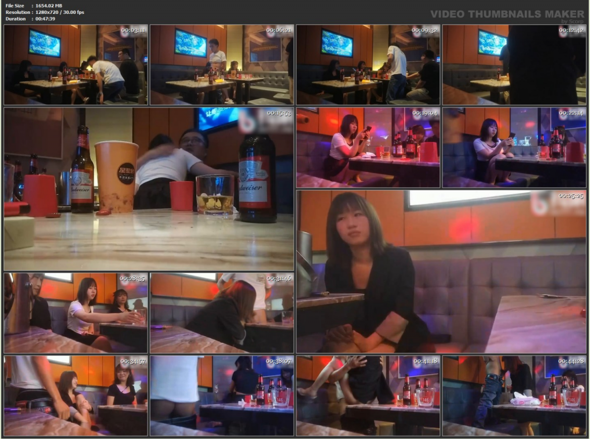 太刺激了！3对夫妇KTV包厢现场脱下裤子口爆，3对3共同开火疯狂操逼