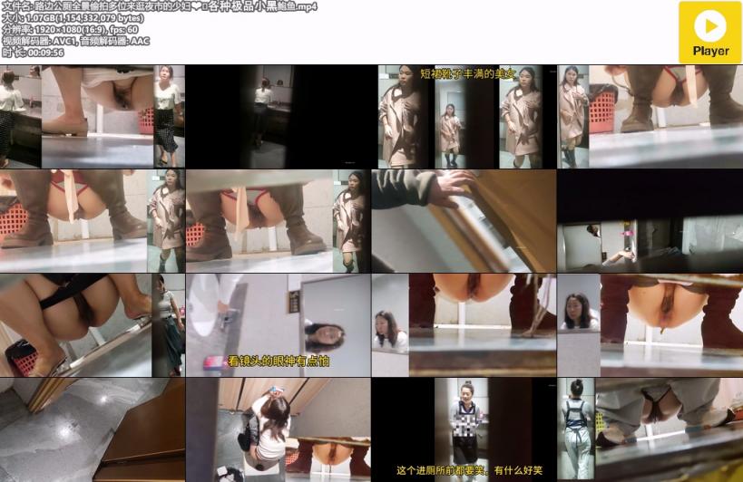 路边公厕全景偷拍多位来逛夜市的少妇❤️各种极品小黑鲍鱼