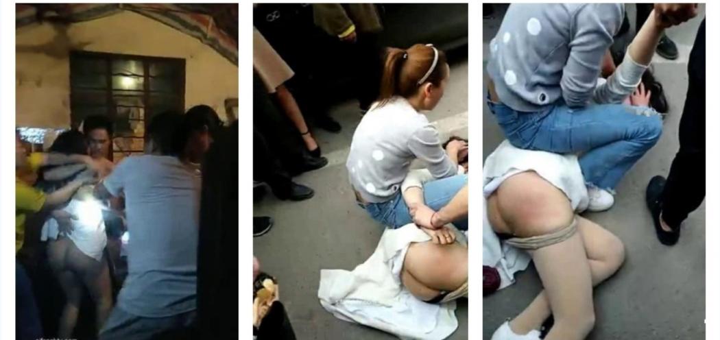 超高收藏价值！【抓J浸猪笼】广东男女偷情被抓浸猪笼事件暴打小三