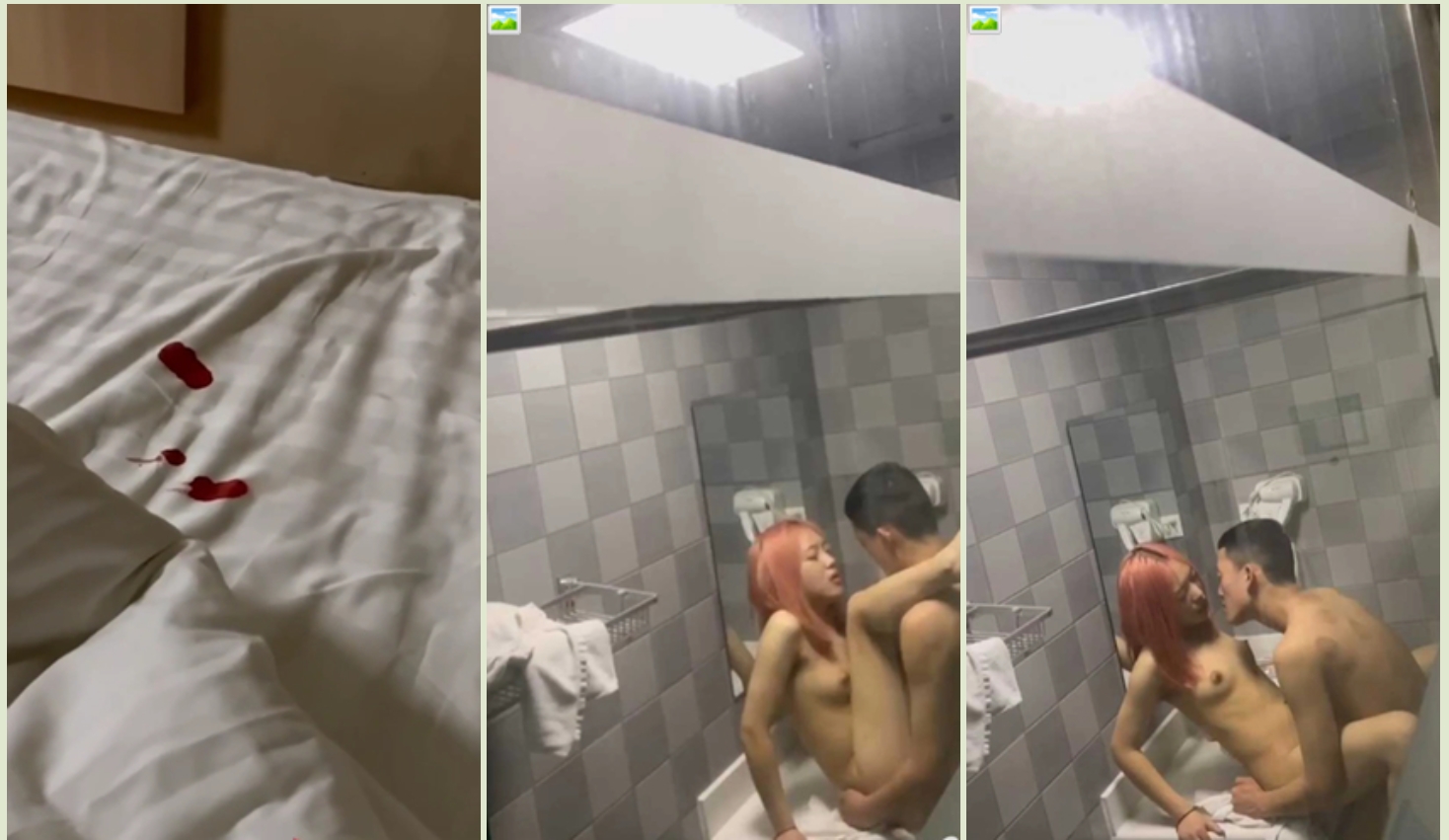 ✨极品嫩妹✨河北衡水嫩妹蒋马娇,被社会大哥破处后,直接在卫生间怼着洗手台狂艹不止!