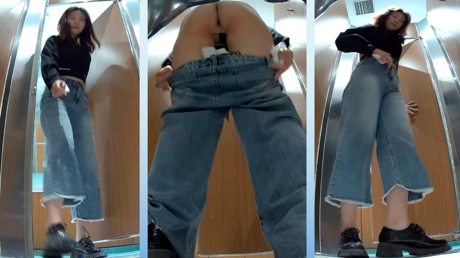 精品厕拍《无敌视角》高清后拍水晶高跟长腿女神