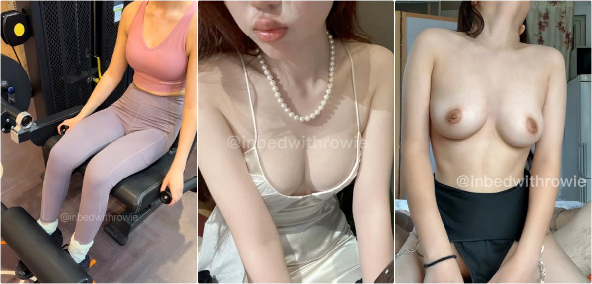 一字马性感女神『和罗维在床上』✅各种高难度姿势爆操你们的性感女神，被操的奶子摇摇欲坠