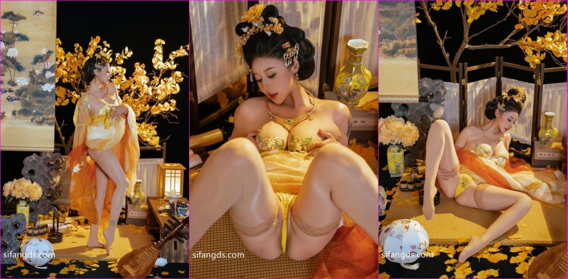 中秋劲爆!天然巨乳可盐可甜COSER清纯美少女【奈汐酱】最新作品,金笺寄月,超清图片