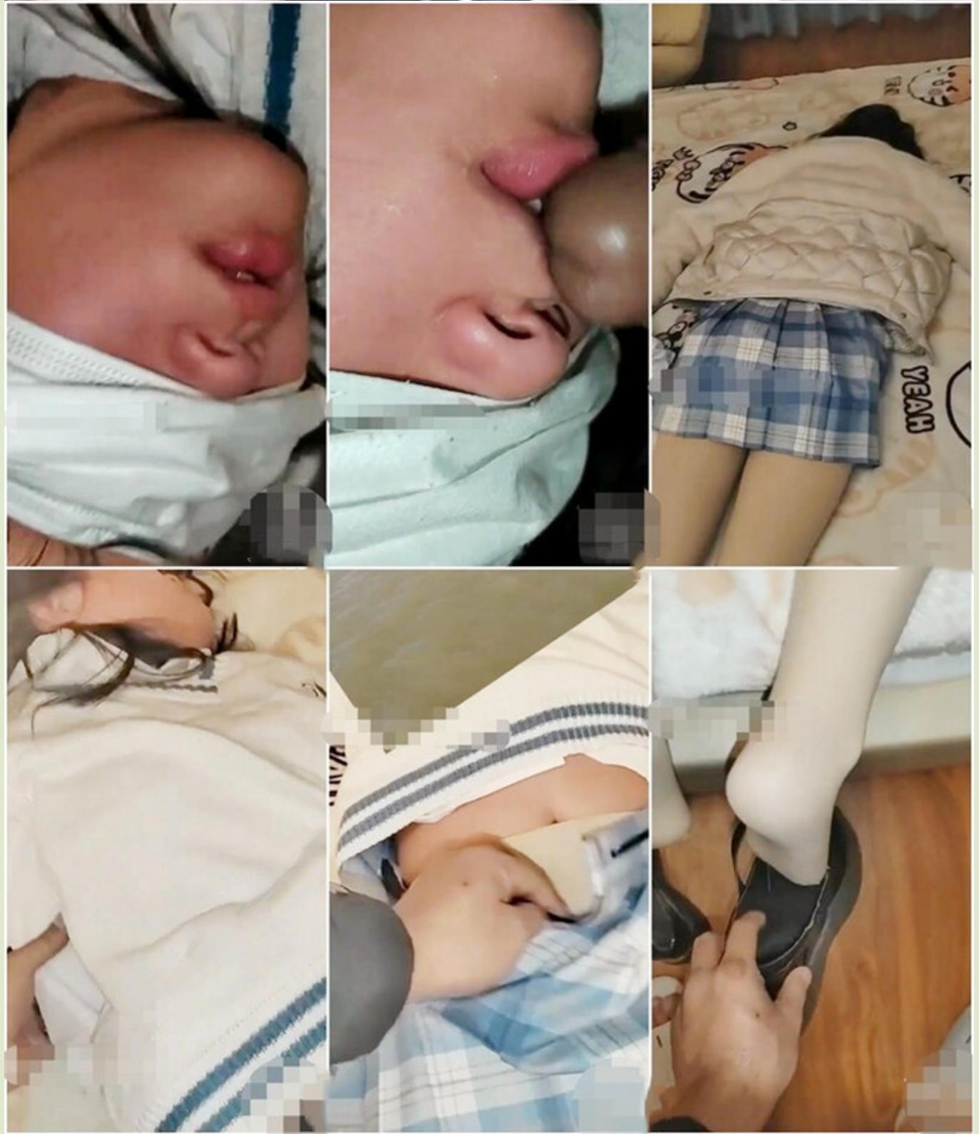 勾引房东18岁高三女儿 趁睡着好好玩弄 附聊天记录生活照