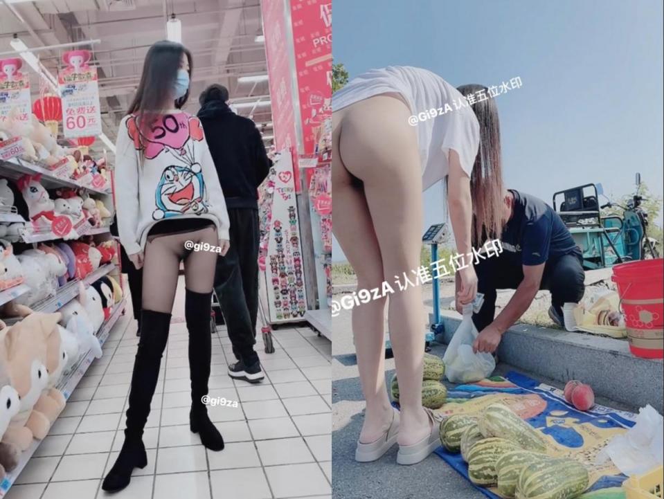 推特极限露出，长腿女神浅浅GI9ZA订阅，人前，公共场合，各种社死露出，诱惑农村老头