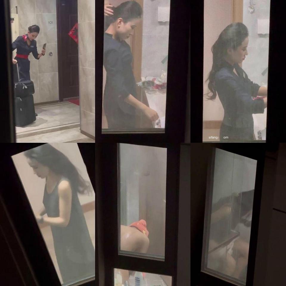 潜入国内某航空公司空姐宿舍❤️窗外愉拍多位空姐日常生活洗澡换衣服