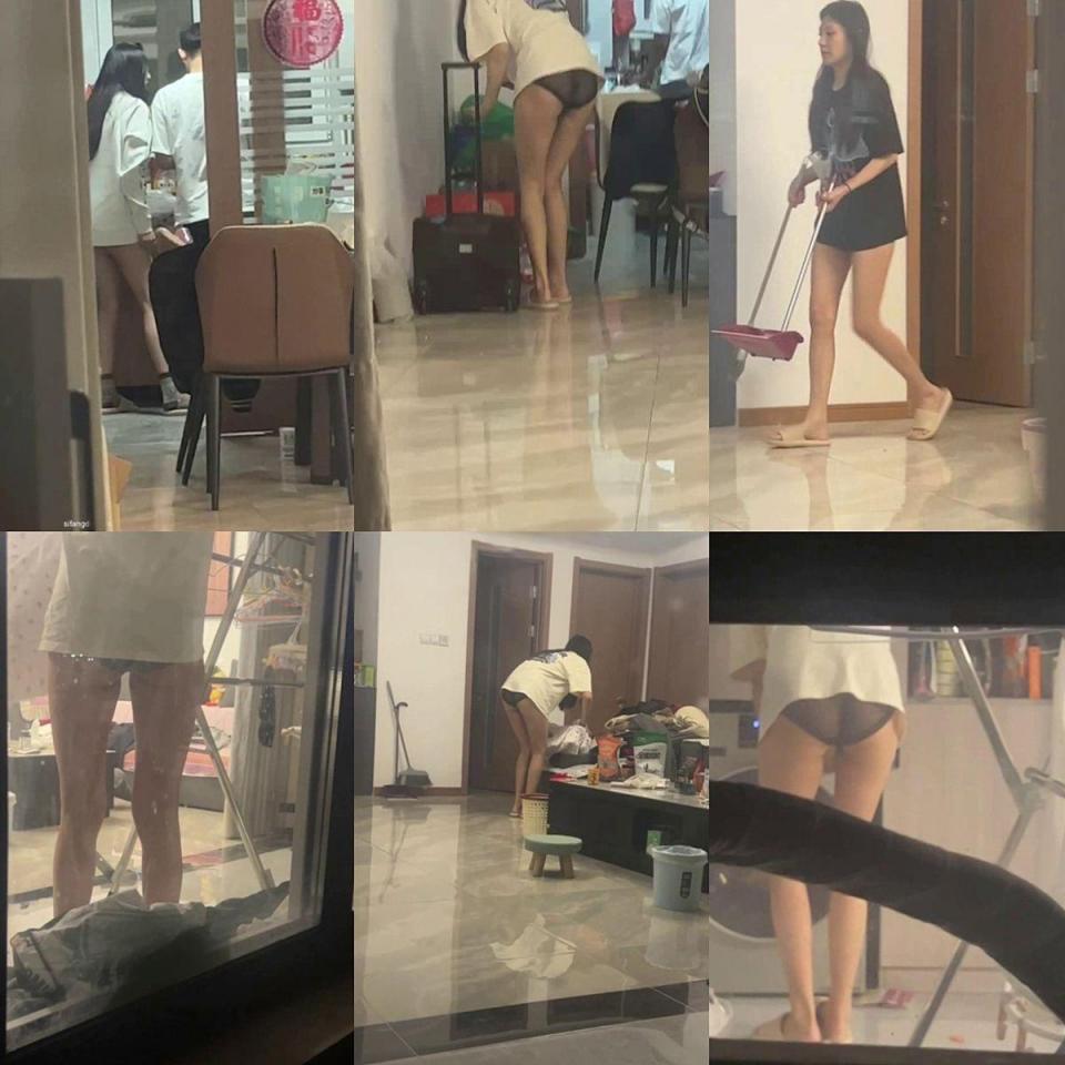 潜入国内某航空公司空姐宿舍❤️窗外愉拍多位空姐日常生活洗澡换衣服