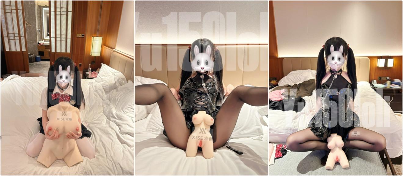 大家猜猜这是几个人？双马尾黑丝小萝莉4p大战 用了四盒套！超嫩清纯萝莉女奴