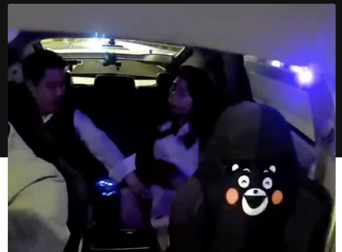 滴滴车后排醉酒少妇寂寞难耐,夜晚车上灯光昏暗,男友竟帮其抠逼,少妇一脸享受,被行车记录仪记录了下来