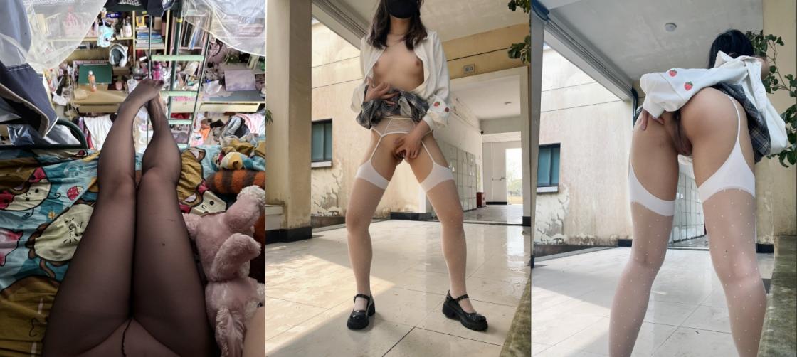 推特04年在读女大学生【咕噜噜】最新门槛福利，露出宿舍自慰裸舞，大胆开放的小母狗