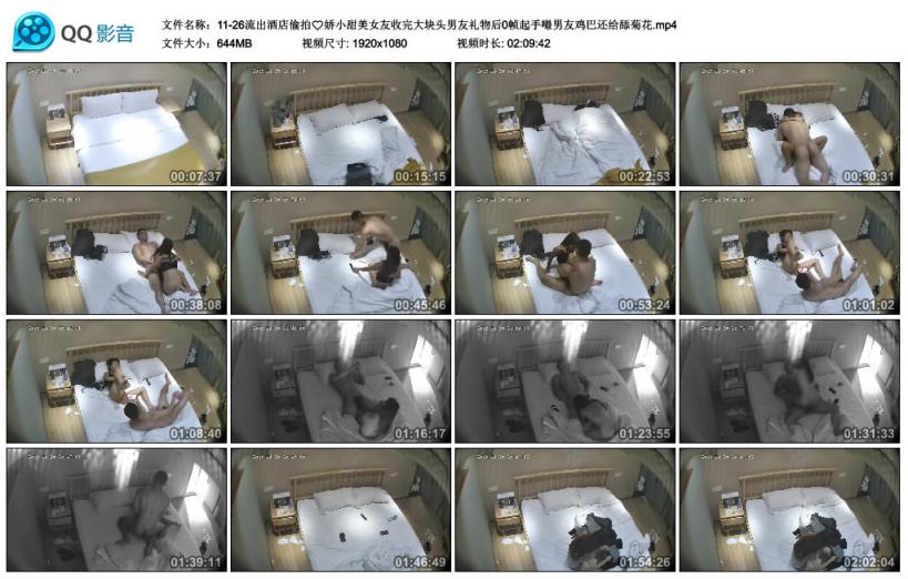 酒店愉拍❤️娇小甜美女友收完大块头男友礼物后0帧起手嘬男友鸡巴还给舔菊花