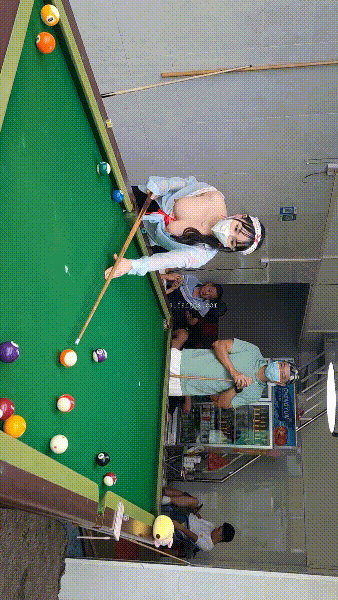 顶级露出【TonyJ和贝贝】付费,城中村台球厅人前极限露出