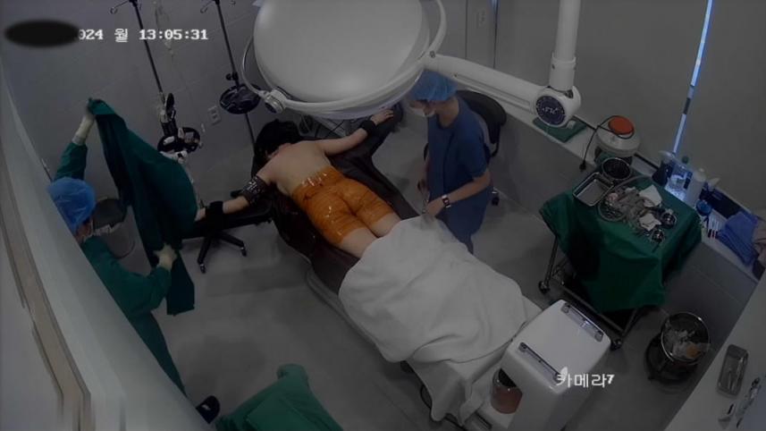 黑客破解整形医院手术室监空摄象头TP美女丰胸美臀手术速度还挺快的